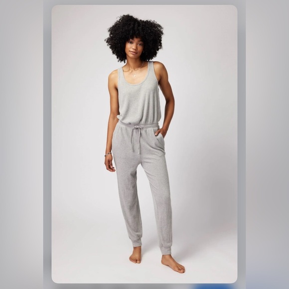 Spiritual Gangster Ribbed Jumpsuit Size Medium M Gray - Picture 3 of 8